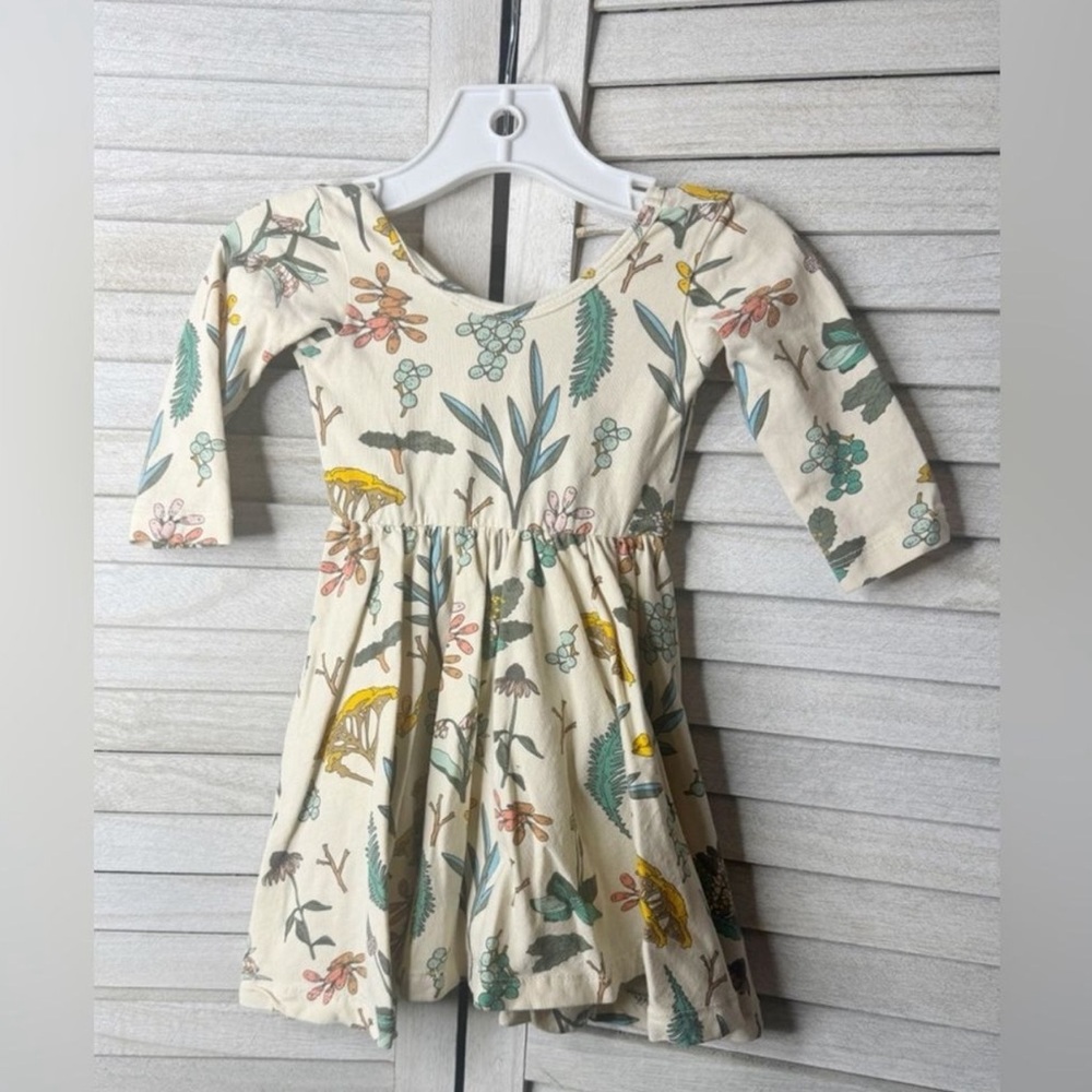 Alice + Ames Herbal Study Ballet Dress Toddler Girls 2T Botanical Twirl Dress - Picture 2 of 6